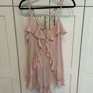 Blush Ruffle Romper